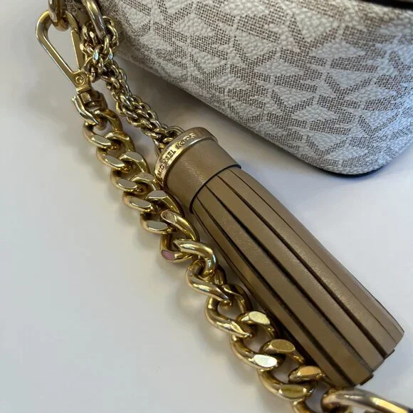 Michael Kors - Rare- Ginny Crossbody Bag W/ Orange Logo -Vintage - Picture 12 of 13